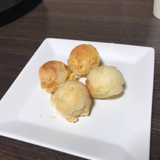 たこ焼き器でまん丸ホットケーキ